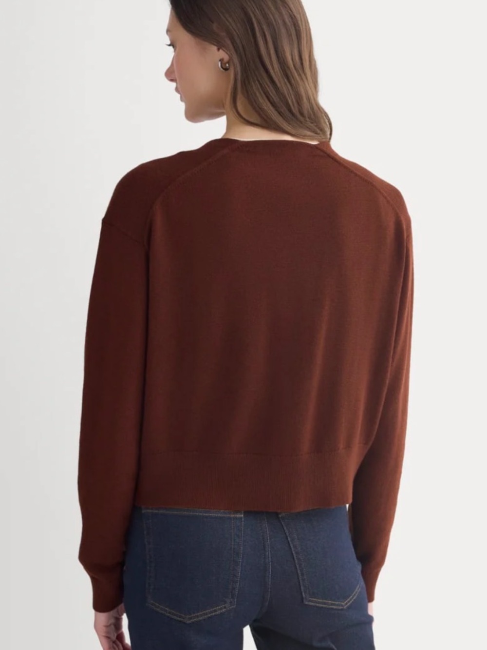 Everlane Deep V-Neck Cardigan - Picture 5 of 10